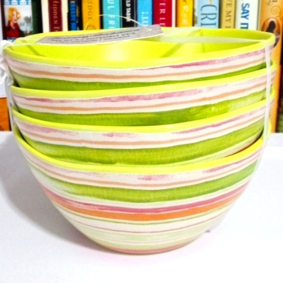 SET OF 12 TOMMY BAHAMA 100% MELAMINE DINNER PLATES SALAD PLATES & SOUP BOWLS NWT - Picture 6 of 6